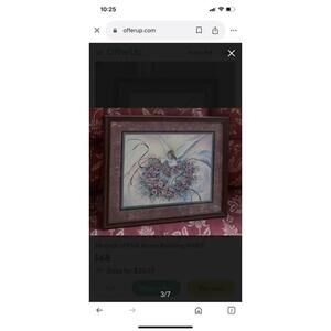 Wreath of Pink Roses Painting - Framed Wall Art